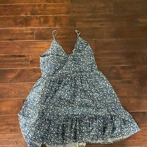 SheIn Women's Floral Cami Mini Dress Sleeveless Shirred A Line S